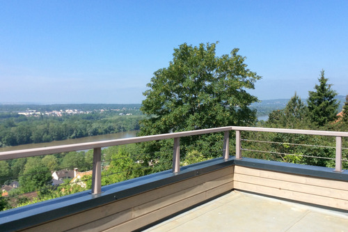 Construction d'une extension en bois sur les rives de la Seine (Yvelines)