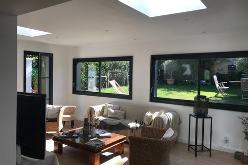 Extension d'un salon en ossature bois à Démouville