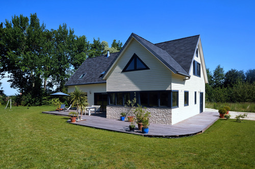 Construction d'une maison en bois massif à Colleville - Calvados